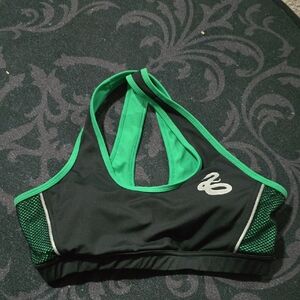 Black Milk Slytherin Cross Back Crop Top